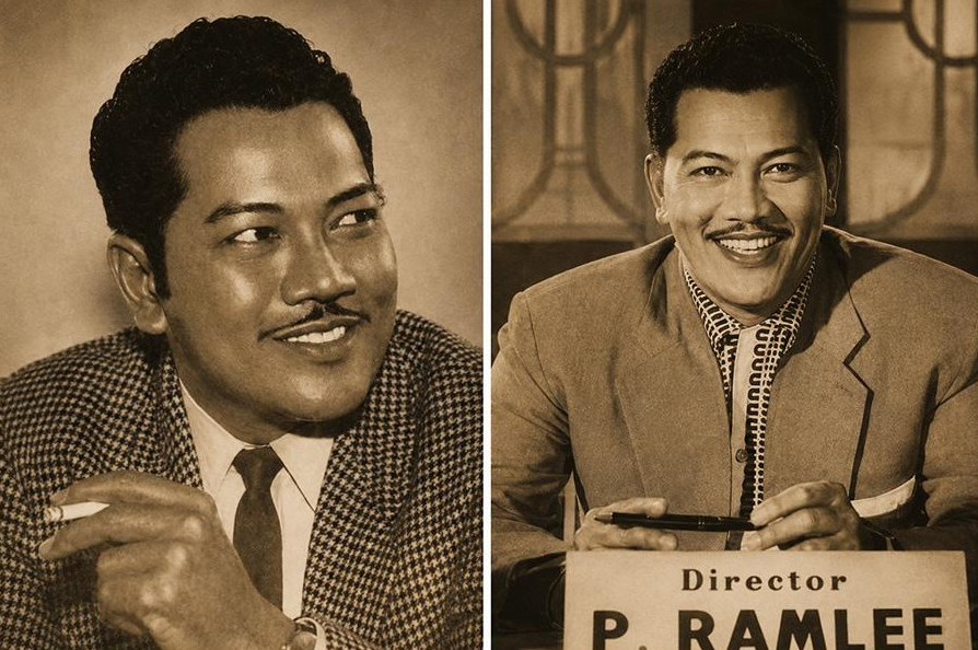 P. Ramlee directing on set
