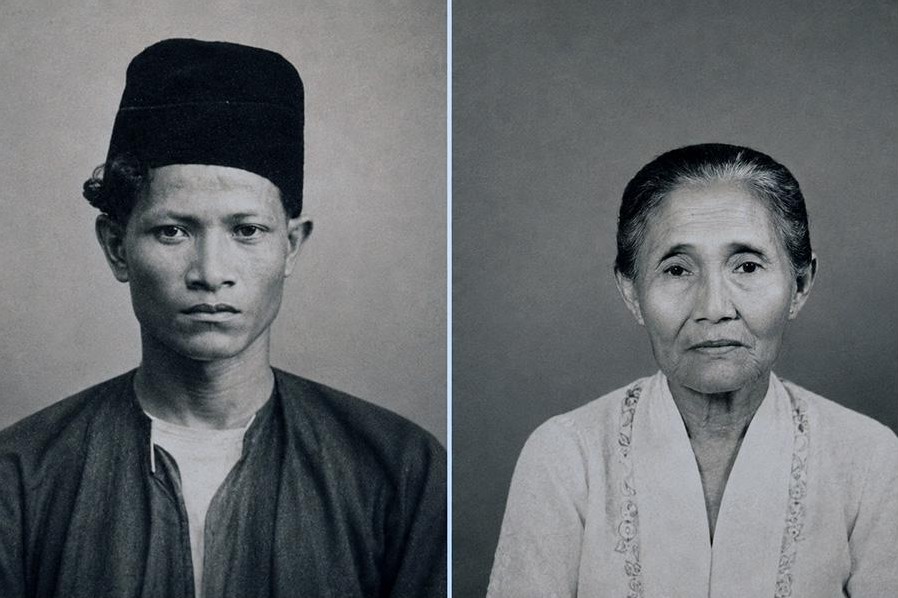 P. Ramlee's parents, Teuku Nyak Puteh and Che Mah Hussein