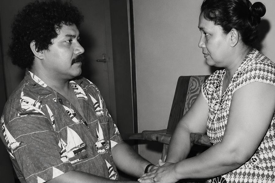 Nasir P. Ramlee with his mother Junaidah
