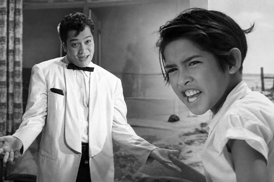 P. Ramlee and Tony Castello in Anak-ku Sazali