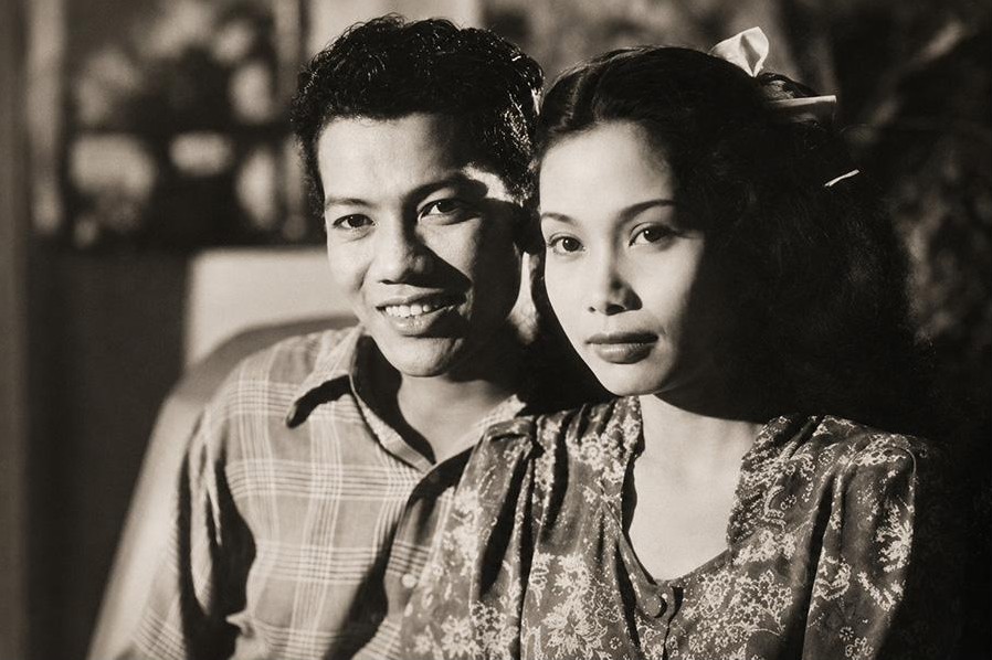 P. Ramlee with a co-star